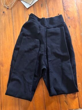 JLUXLABEL Black High-Waist Pull-On Leggings with Panel Detail